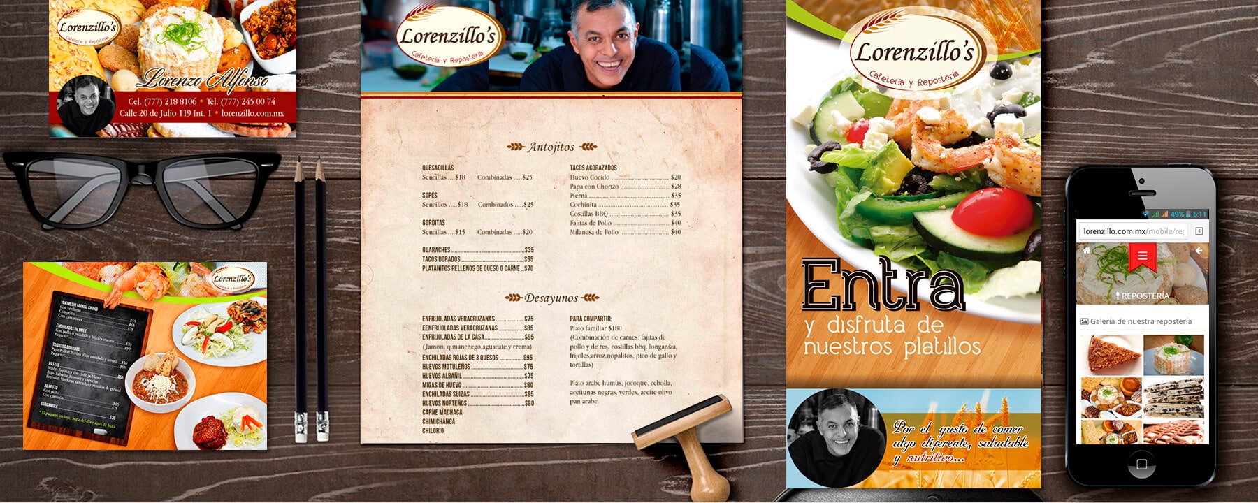 lorenzillo restaurante identidad visual corporativa