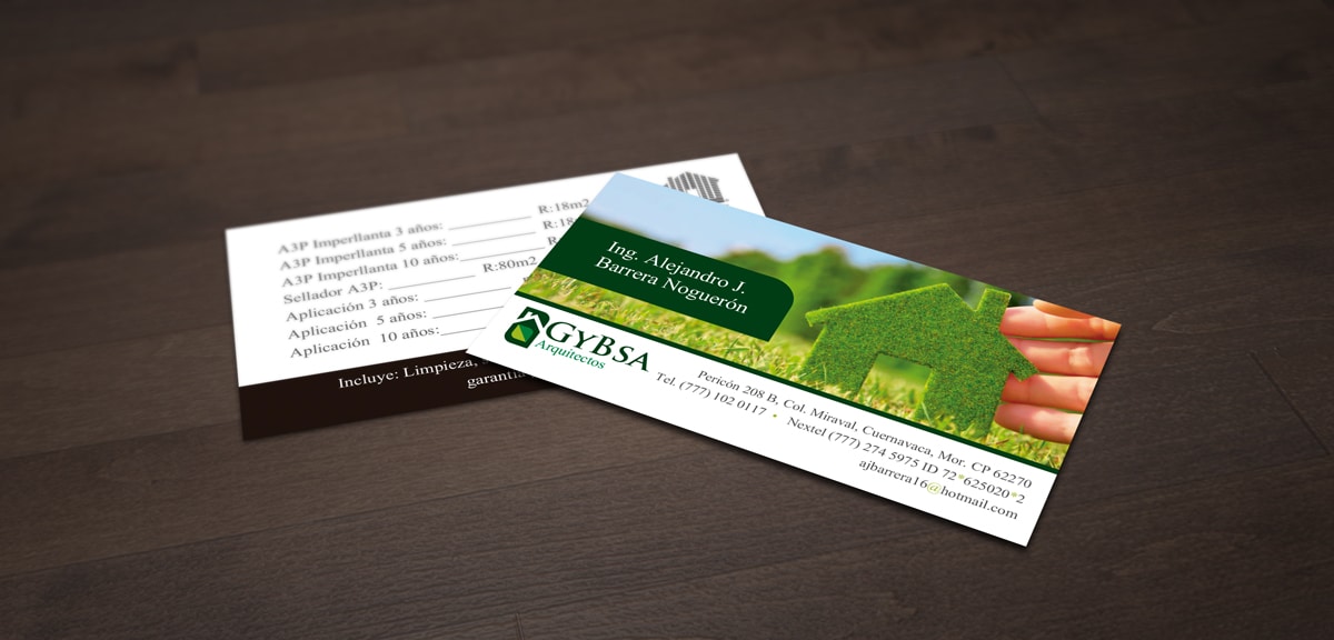 tarjetas de presentación ecológicas