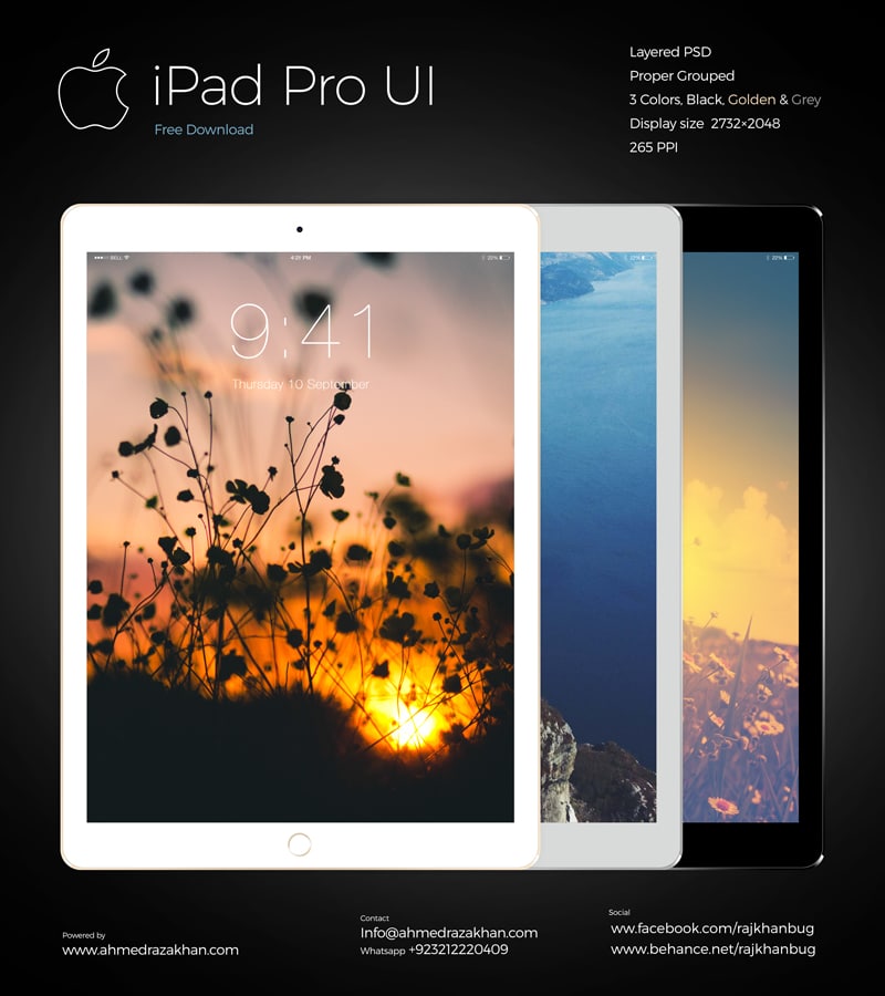 Mockup iPad Pro ui