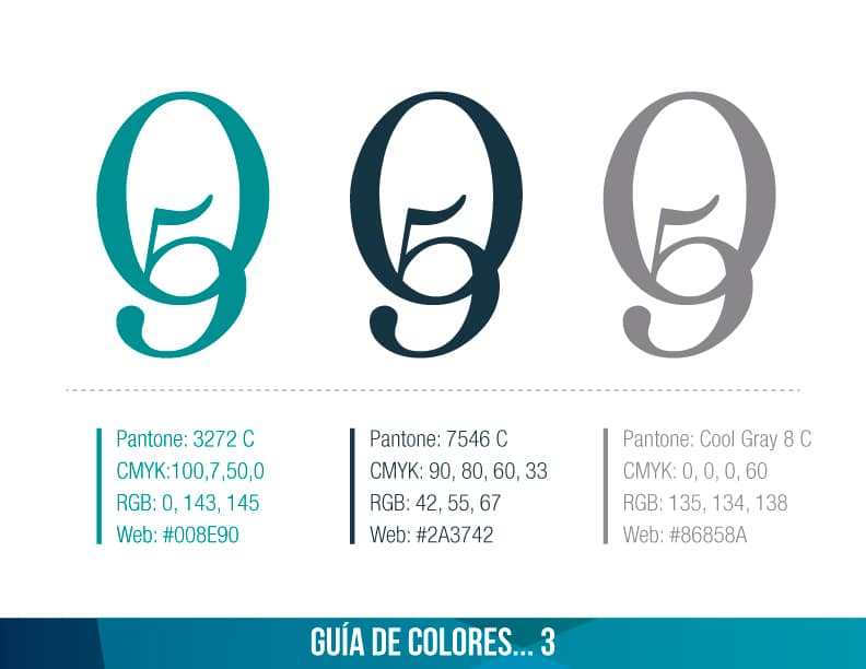 manual del logotipo guia de colores variaciones