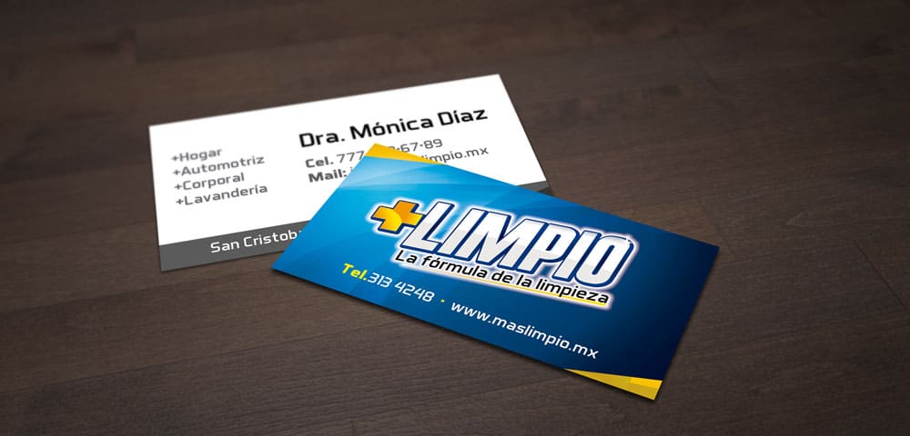 quien diseña logos en Morelos mas limpio limpieza diseño de tarjetas de presentacion
