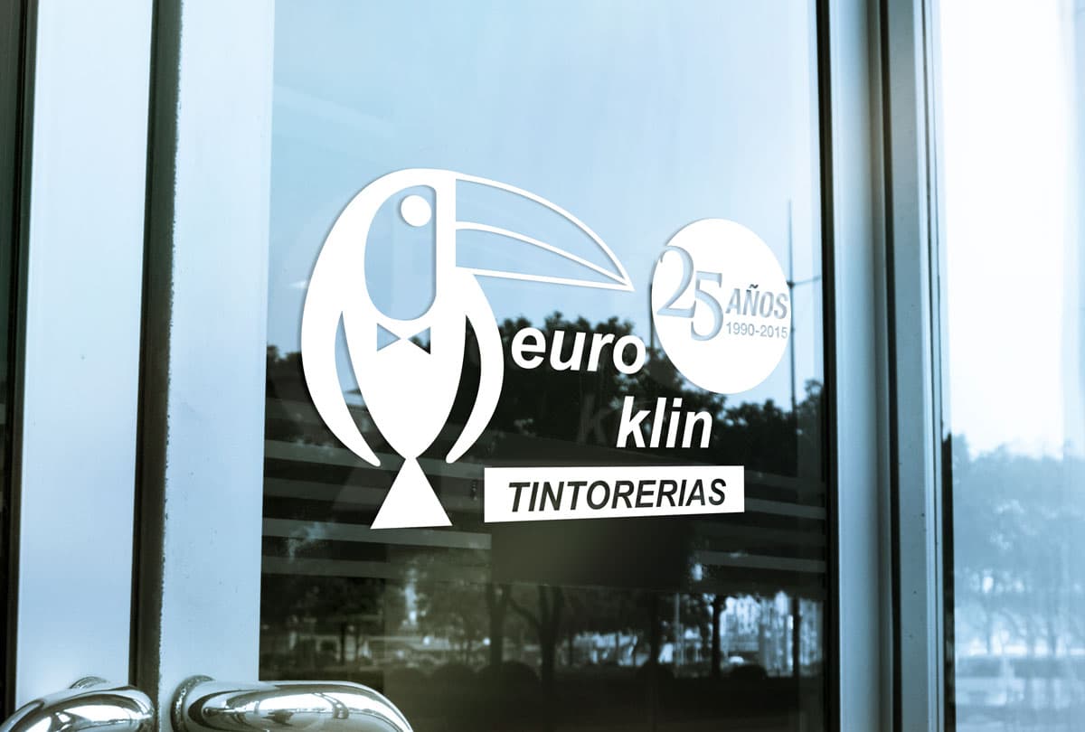 diseño de identidad corporativa euroklin logo 25 años