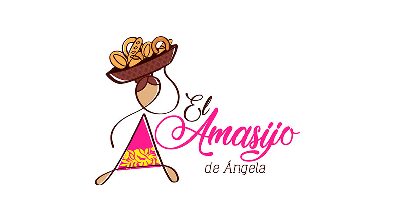 Logos con estilo mexicano "amasijo de ángela""