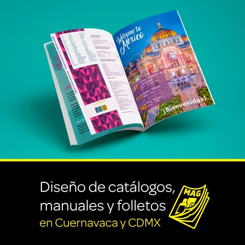 Diseño de catálogos, manuales y folletos en Cuernavaca y CDMX