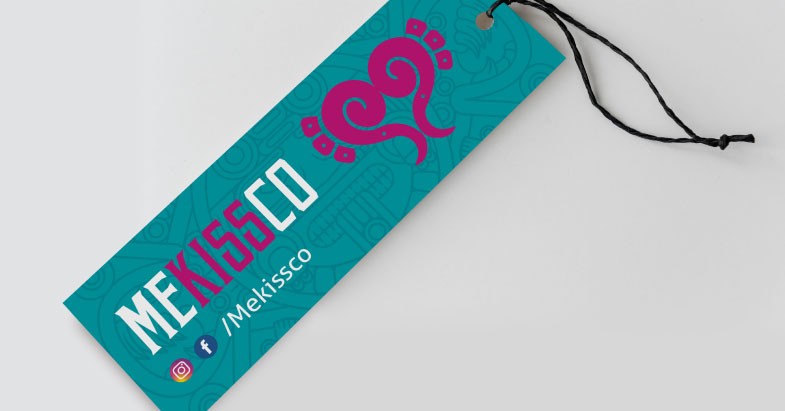 Etiqueta con estilo mexicano para Mekissco