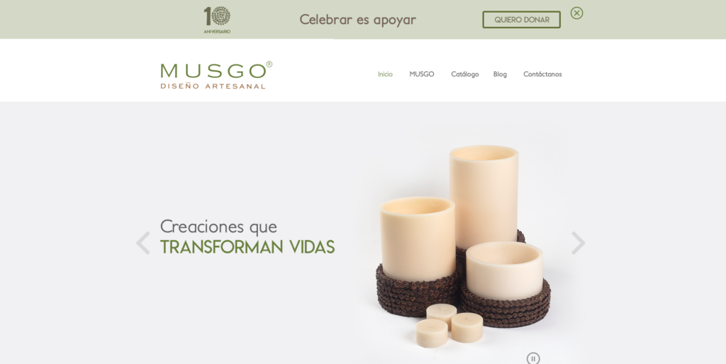 diseño web para MUSGO