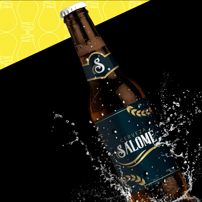 Cerveza Salomé diseño de cerveza oscura