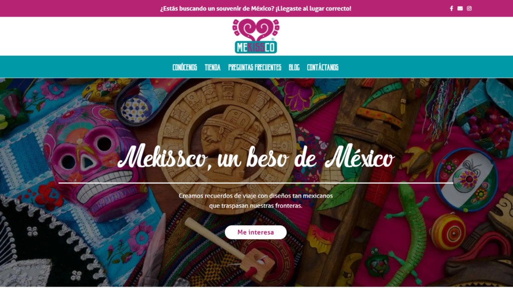 Diseño web de Mekissco